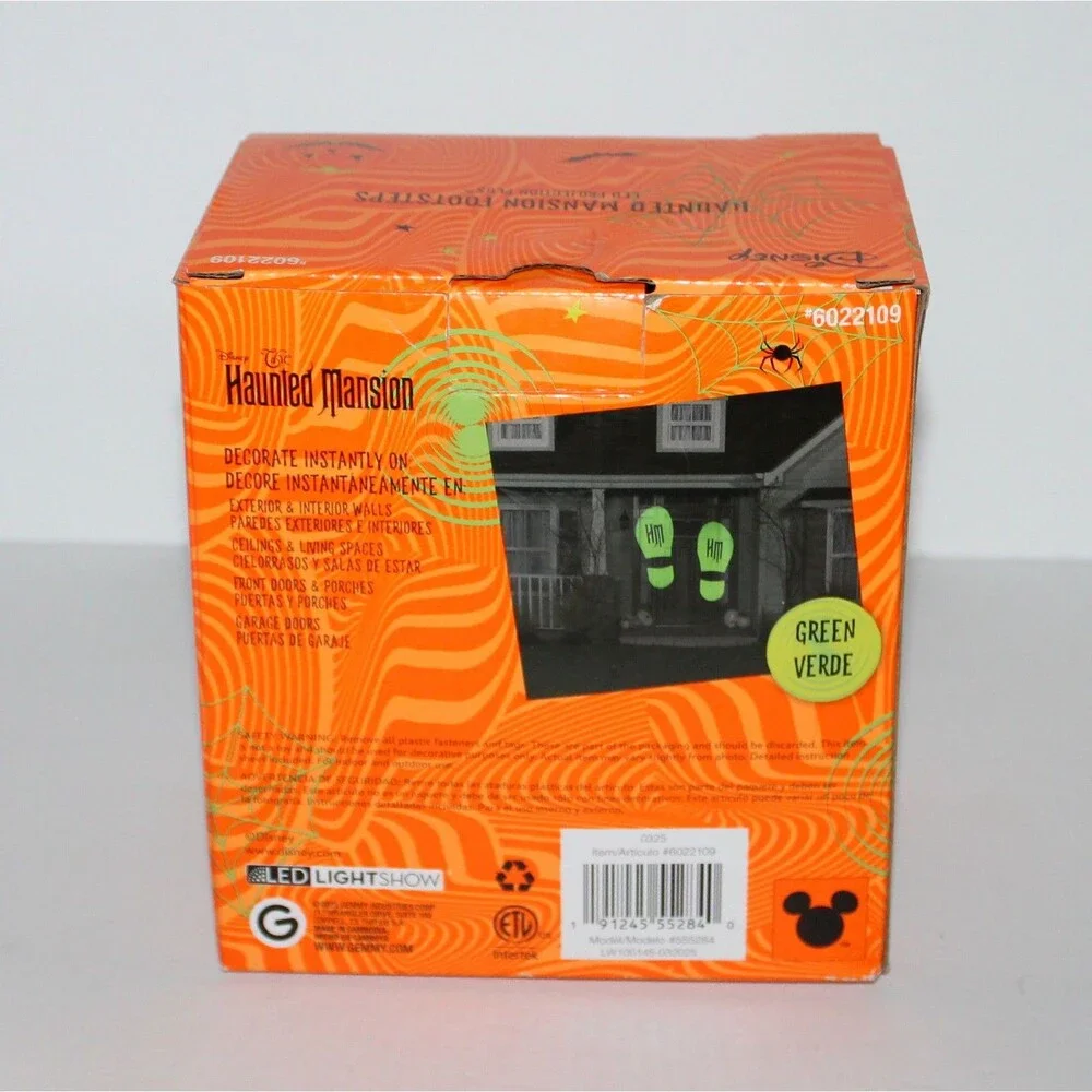 Disney Haunted Mansion green Footsteps LED light Projection Halloween Decor